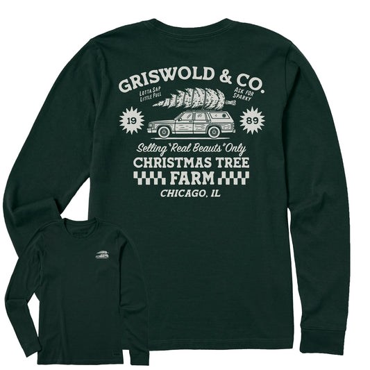 Women's Christmas Tree Farm Long Sleeve Crusher Tee