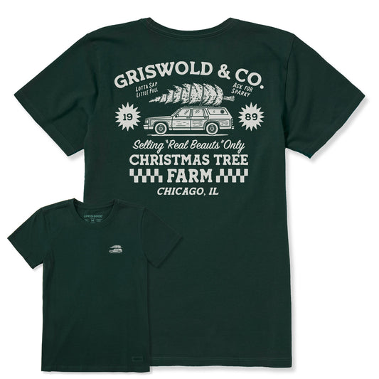 Women's Christmas Tree Farm Short Sleeve Crusher Tee