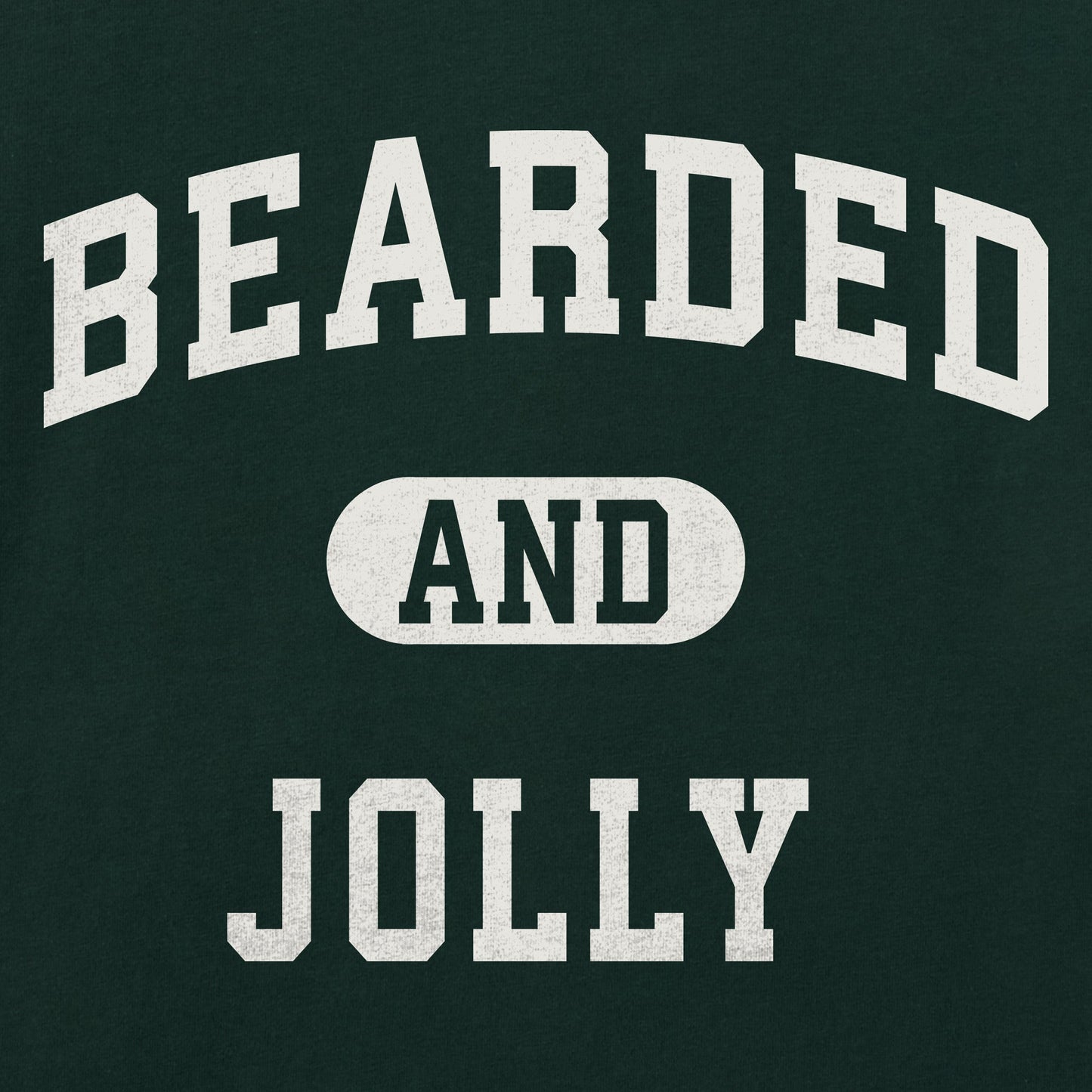 Men's Bearded and Jolly Arch Long Sleeve Crusher Tee