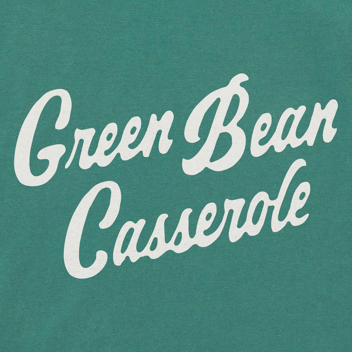Men's Green Bean Casserole Script Long Sleeve Crusher Tee