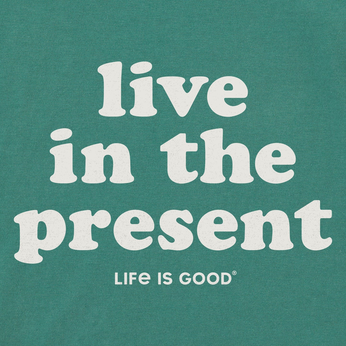 Men's Simply Live in the Present Long Sleeve Crusher Tee