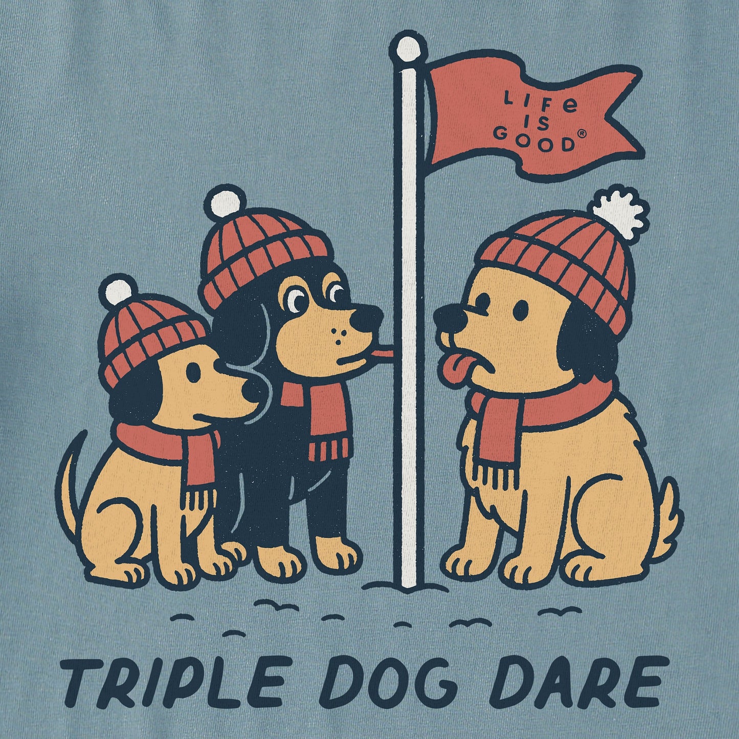 Men's Triple Dog Dare Long Sleeve Crusher Tee