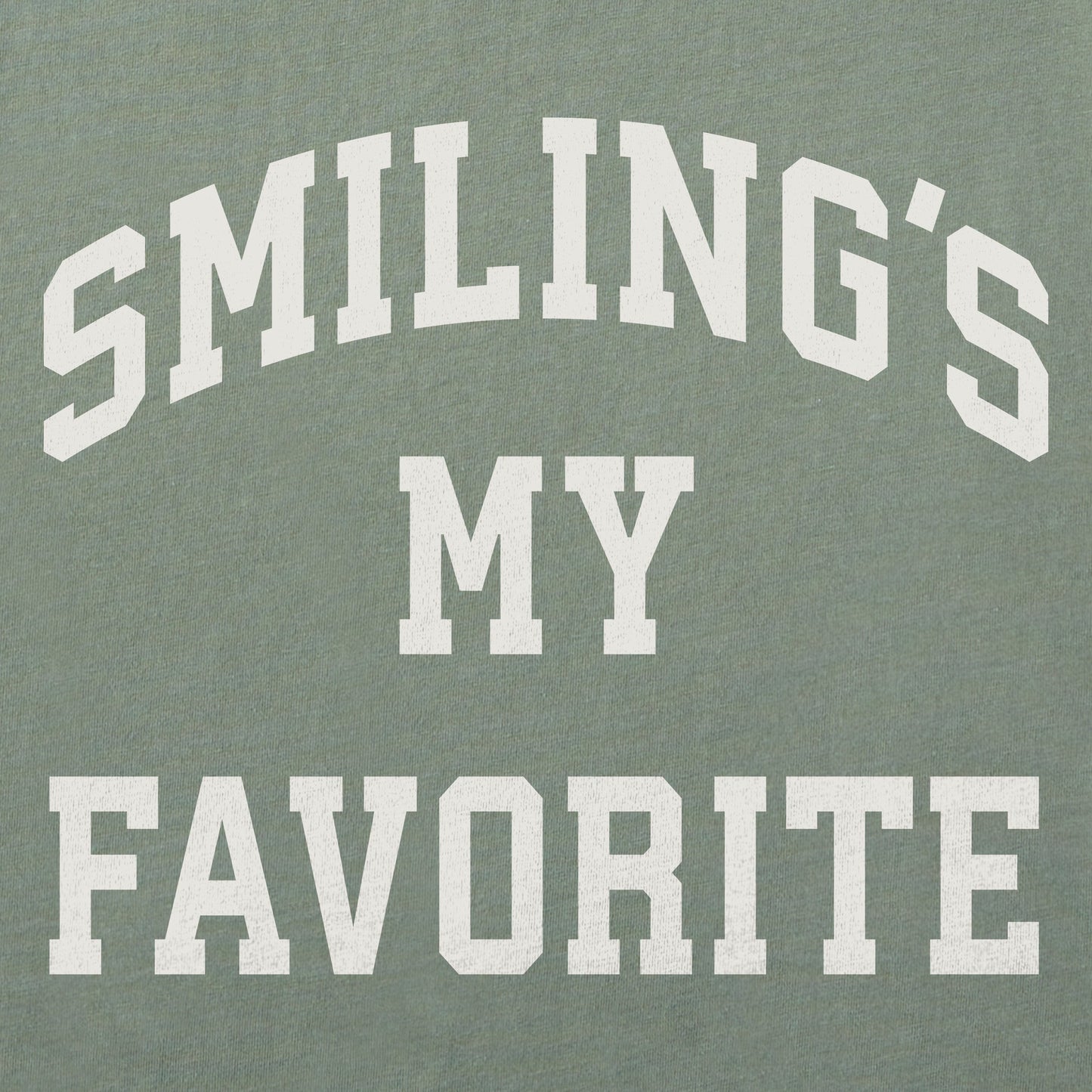 Men's Smiling's My Favorite Arch Long Sleeve Crusher Tee