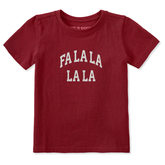 Toddler Fa La La La La Arch Short Sleeve Crusher Tee