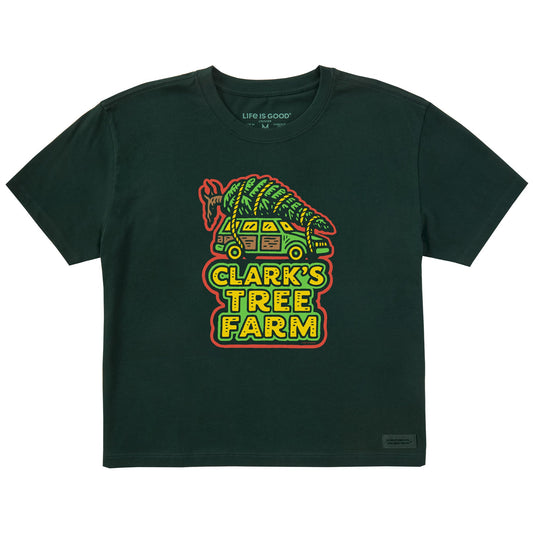 Women's Clark's Tree Farm Short Sleeve Crusher Boxy Tee