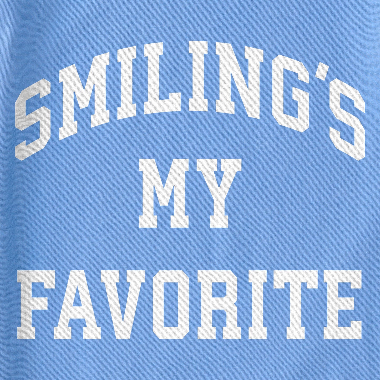 Women's Smiling's My Favorite Arch Short Sleeve Crusher Boxy Tee