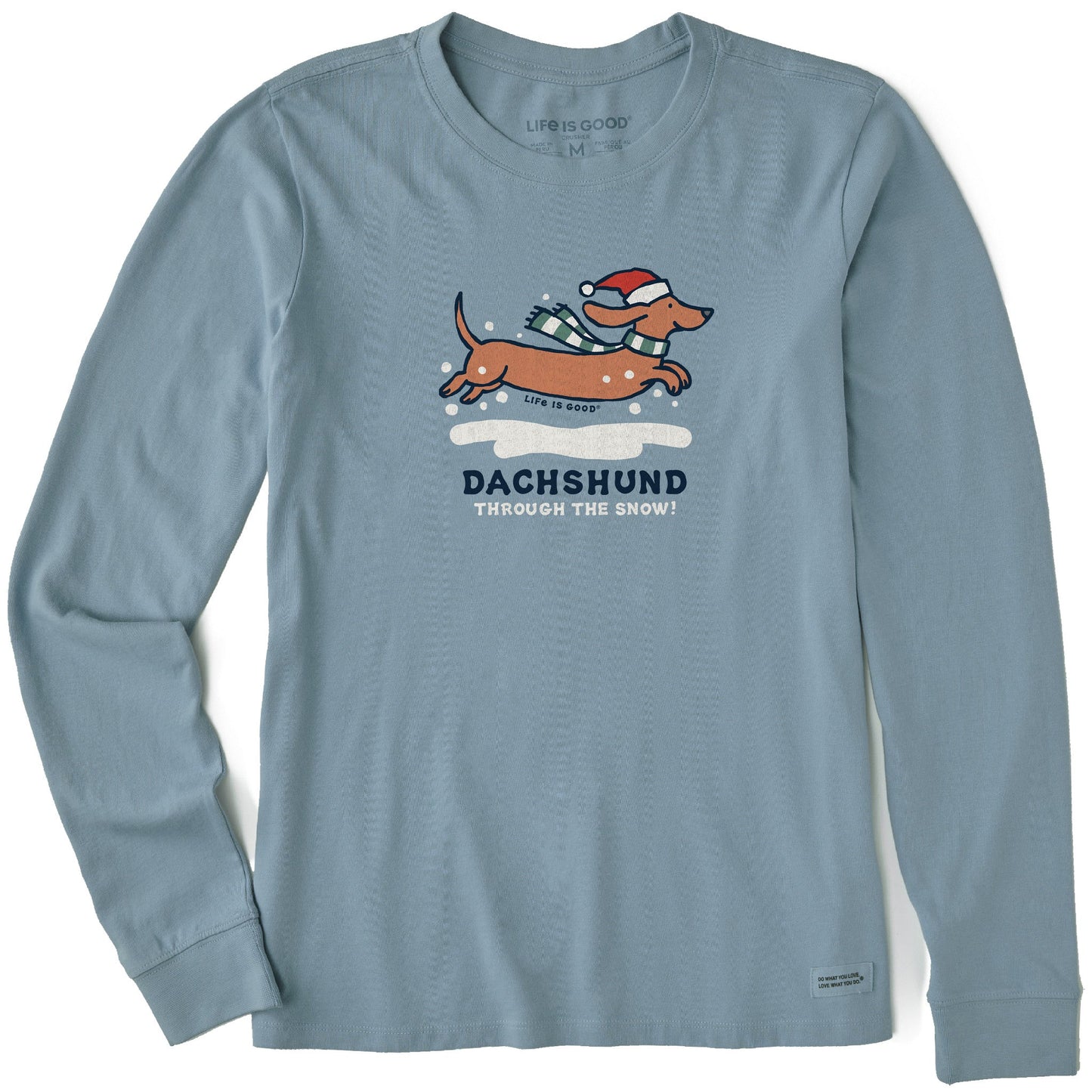 Women's Dachshund Through Long Sleeve Crusher Tee