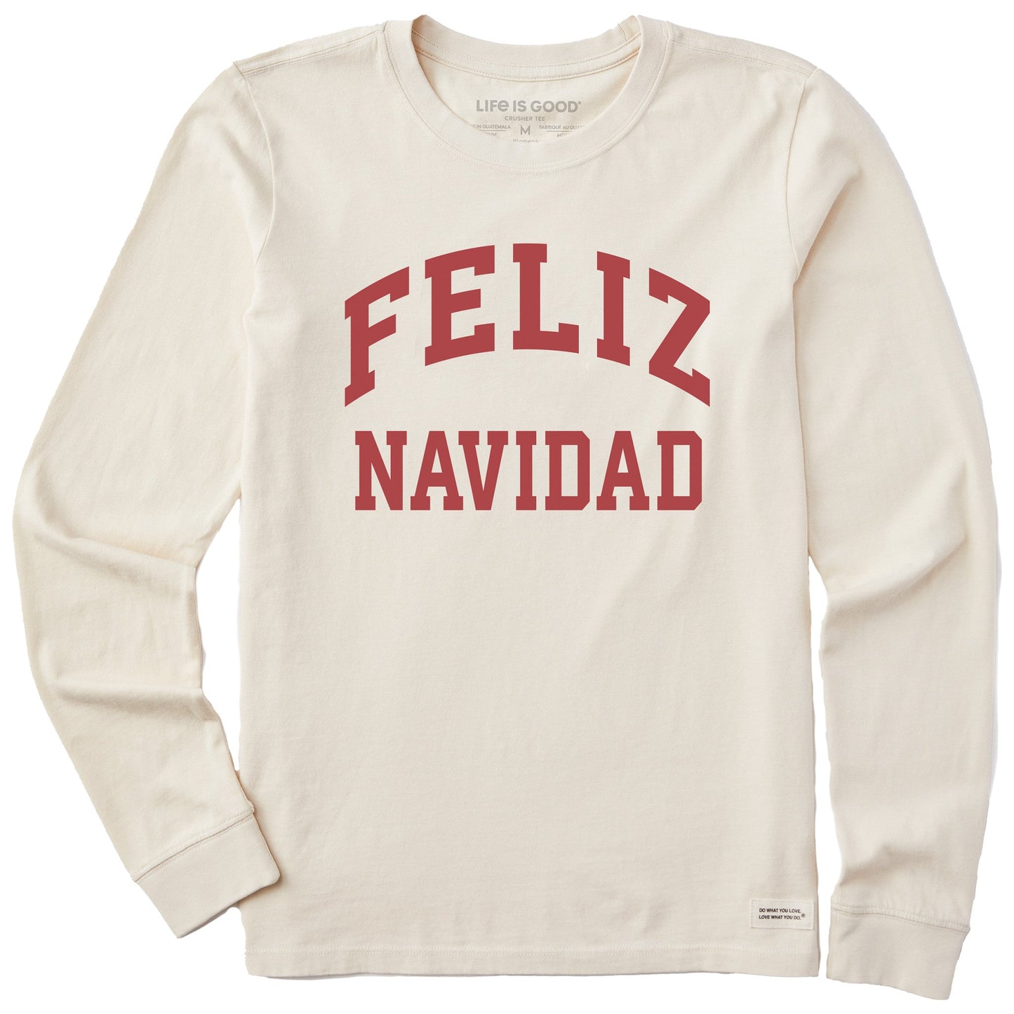 Women's Feliz Navidad Arch Long Sleeve Crusher Tee