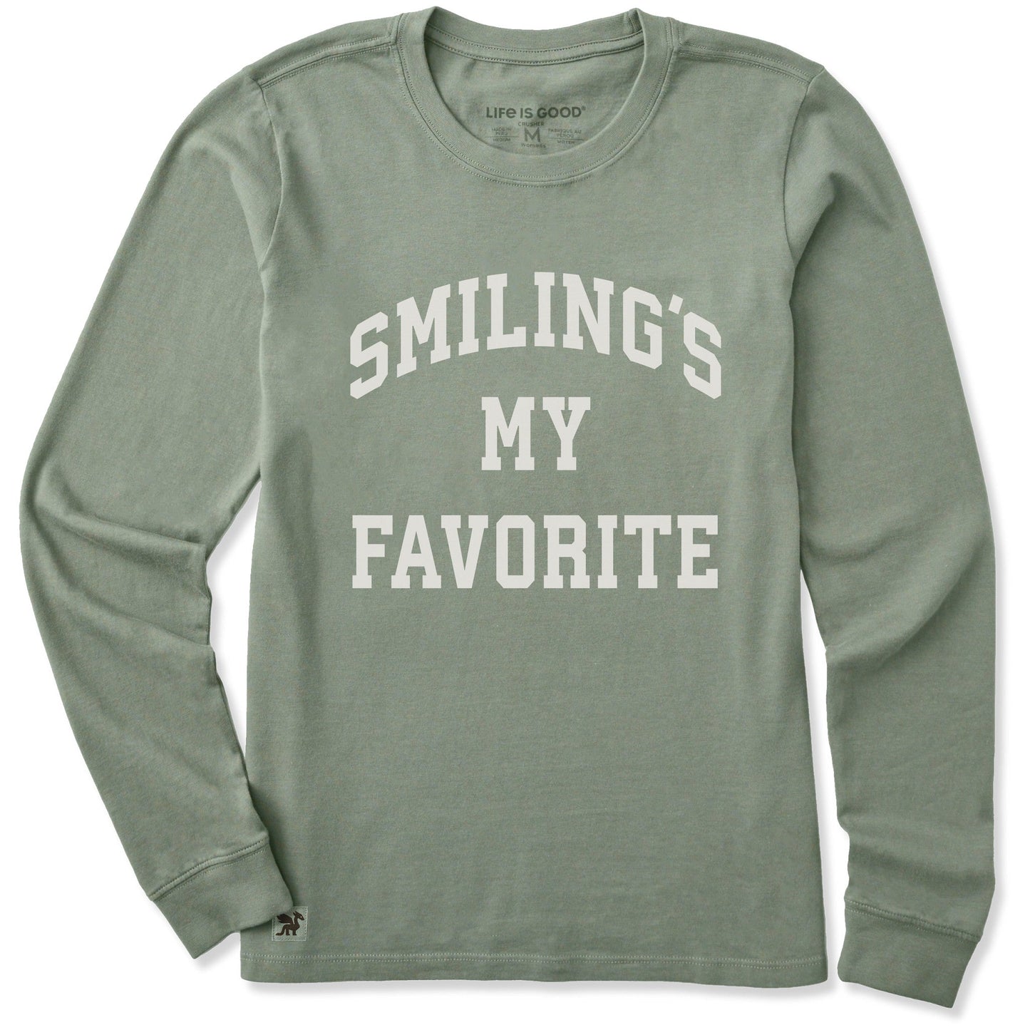 Women's Smiling's My Favorite Arch Long Sleeve Crusher Tee