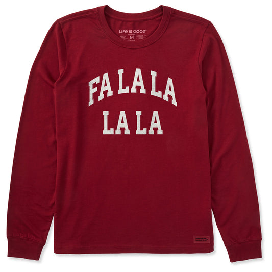 Women's Fa La La La La Arch Long Sleeve Crusher Tee