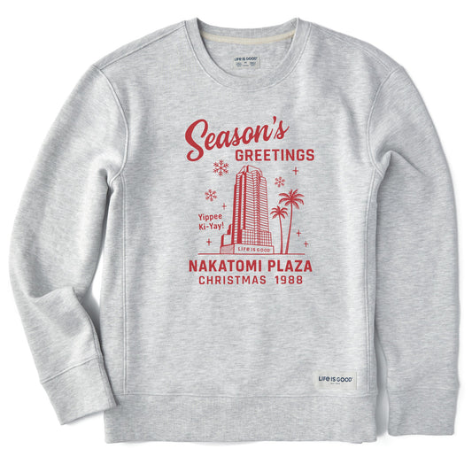 Women's Greetings from Nakatomi Plaza Simply True Fleece Crew