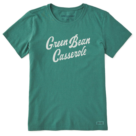 Women's Green Bean Casserole Script Short Sleeve Crusher Tee