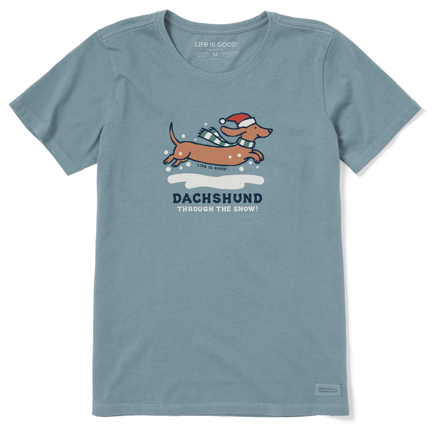 Women's Dachshund Through Short Sleeve Crusher Tee