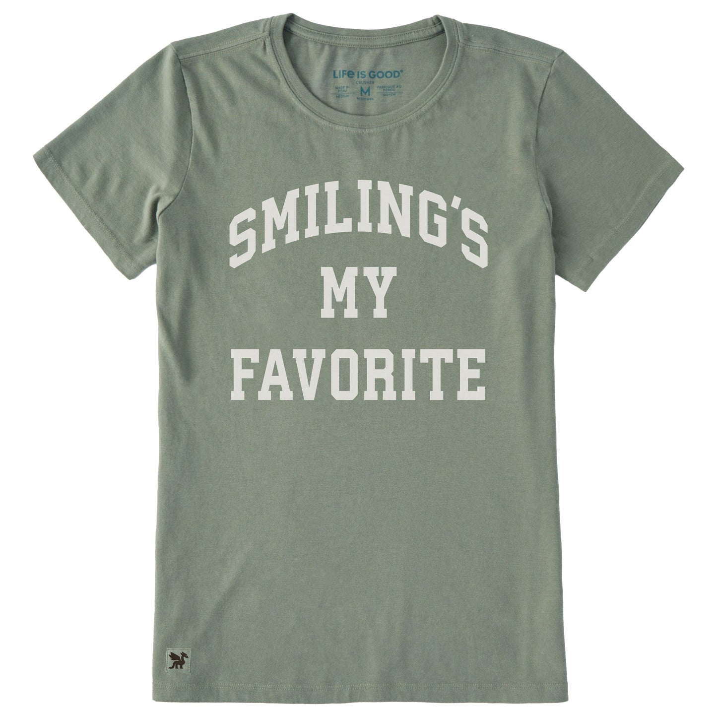 Women's Smiling's My Favorite Arch Short Sleeve Crusher Tee