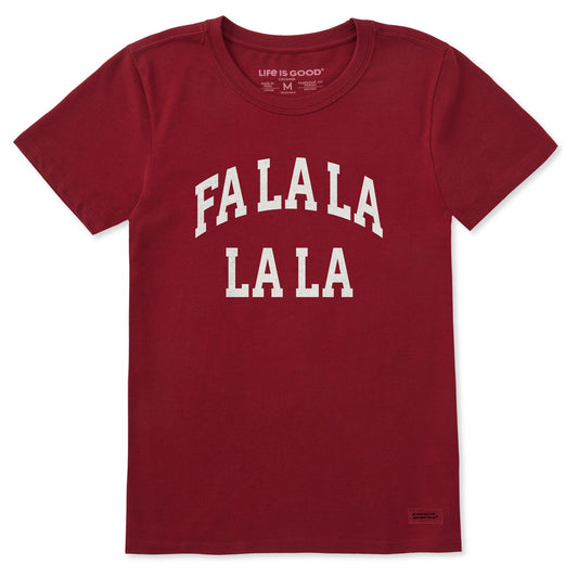 Women's Fa La La La La Arch Short Sleeve Crusher Tee