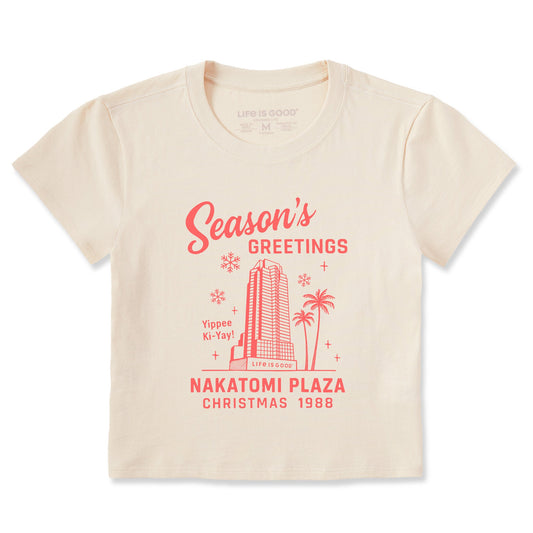 Women's Greetings from Nakatomi Plaza Crusher-LITE Shrunken Tee