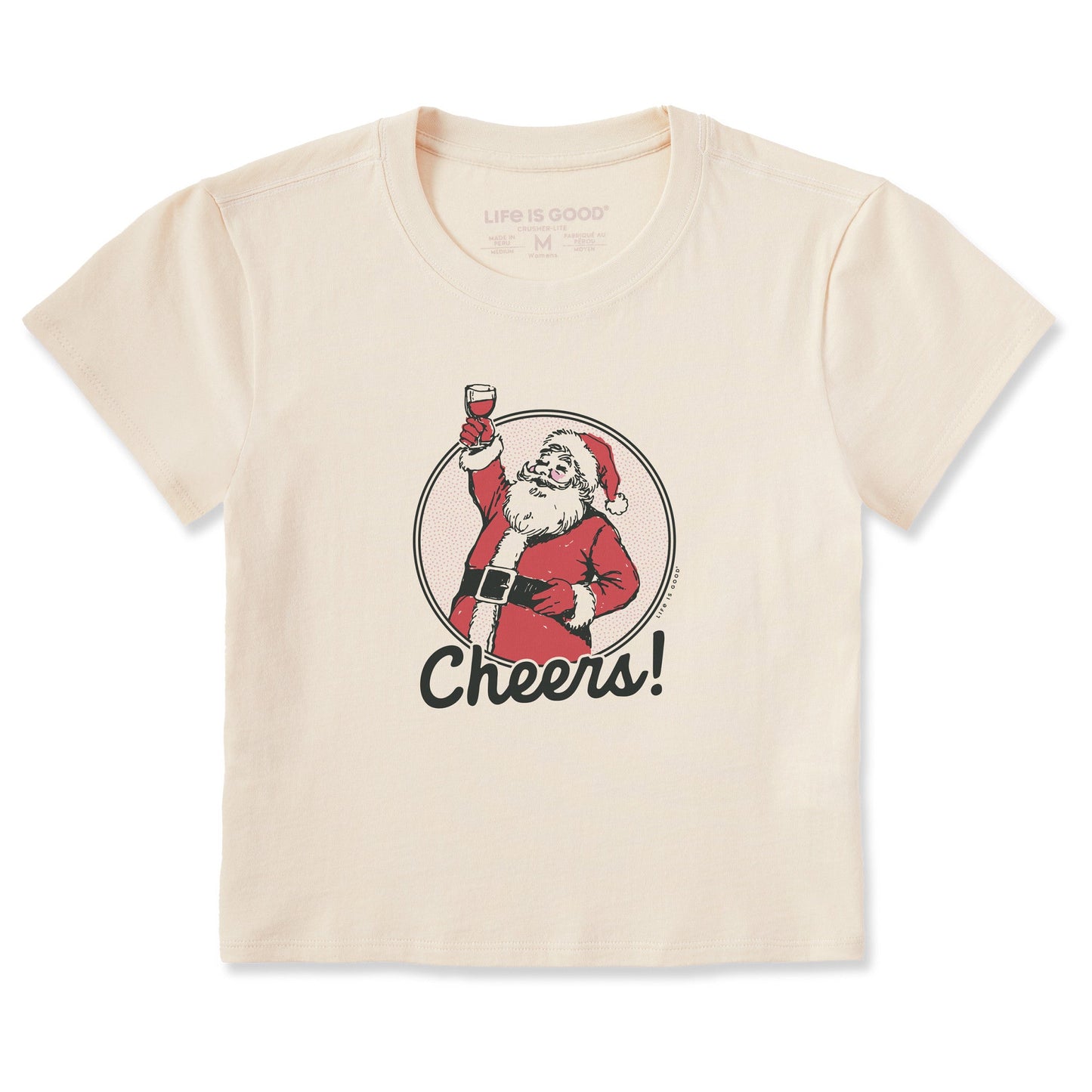 Women's Cheers to Santa Crusher-LITE Shrunken Tee