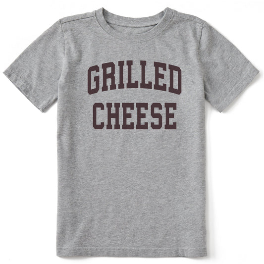 Kids Grilled Cheese Arched Short Sleeve Crusher Tee