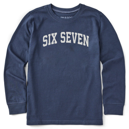 Kids Six Seven Arch Long Sleeve Crusher Tee