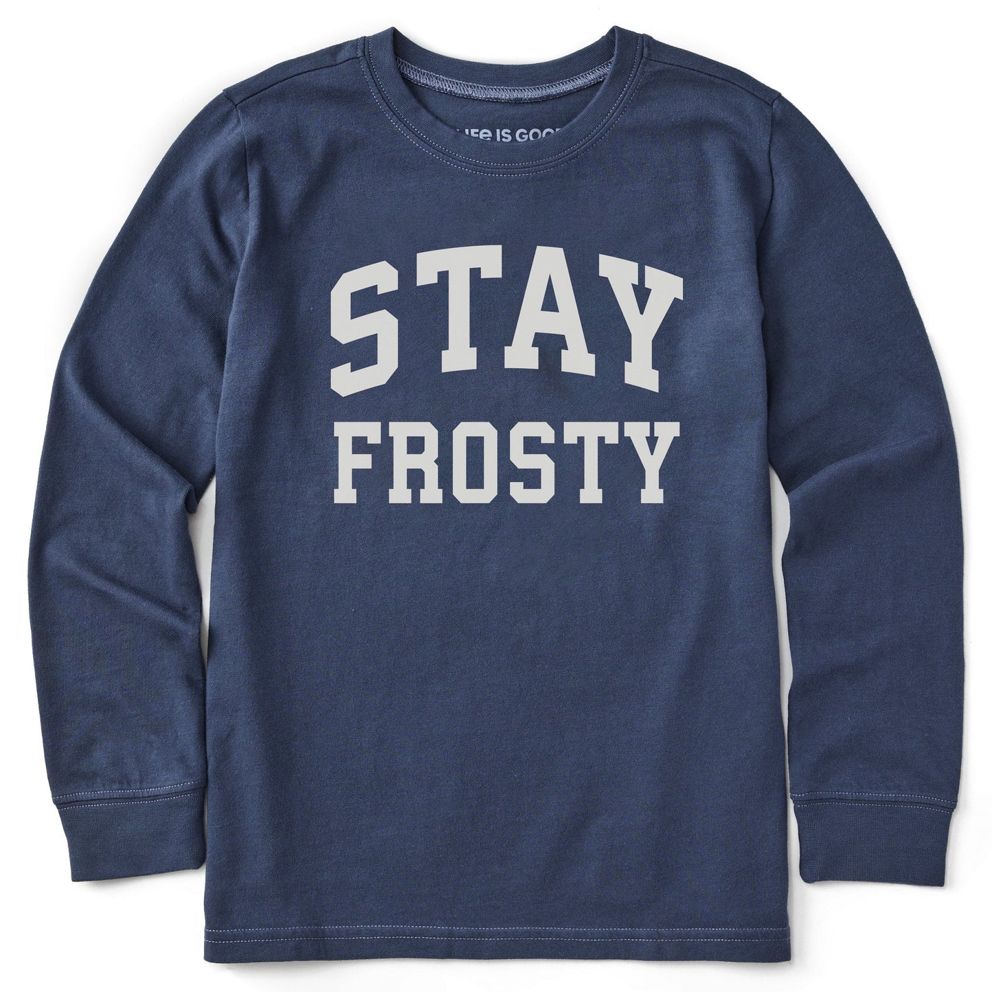 Kids Stay Frosty Arch Long Sleeve Crusher Tee