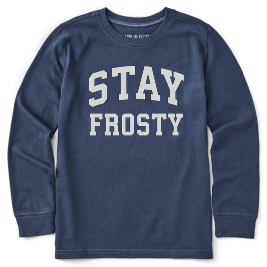 Kids Stay Frosty Arch Long Sleeve Crusher Tee