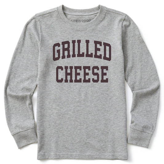 Kids Grilled Cheese Arched Long Sleeve Crusher Tee