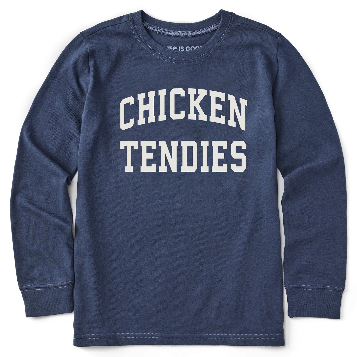 Kids Chicken Tendies Arch Long Sleeve Crusher Tee