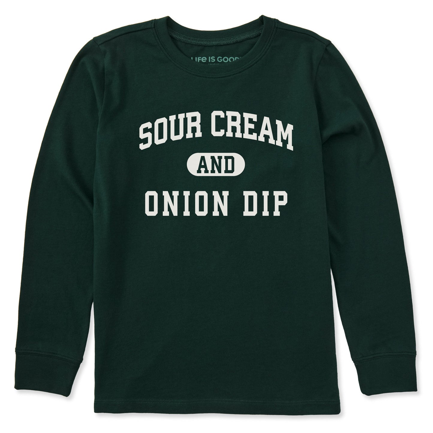 Kids Sour Cream and Onion Dip Arch Long Sleeve Crusher Tee