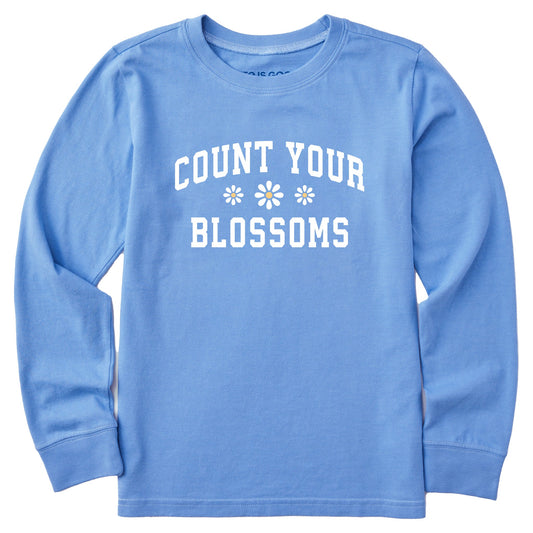 Kids Count Your Blossoms Arch Long Sleeve Crusher Tee