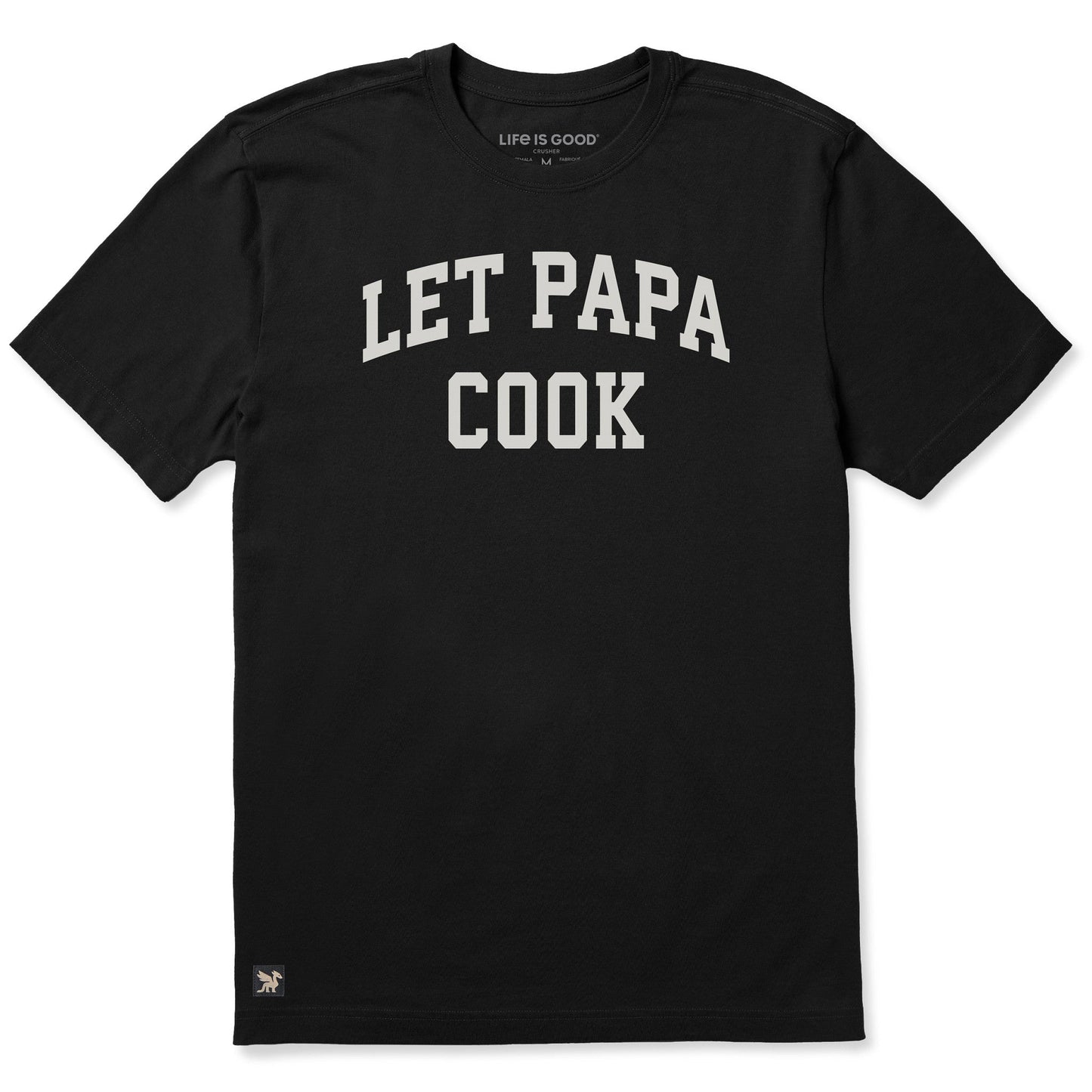 Men's Let Papa Cook Arch Short Sleeve Crusher Tee