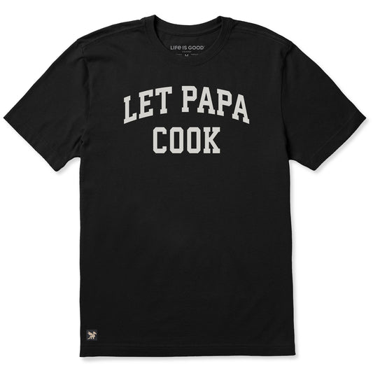 Men's Let Papa Cook Arch Short Sleeve Crusher Tee