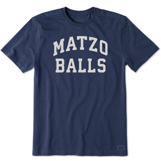 Men's Matzo Balls Arch Short Sleeve Crusher Tee