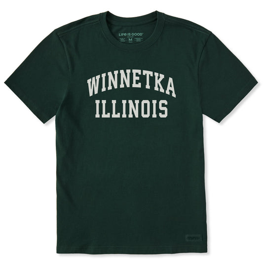 Men's Winnetka Illinois Arch Short Sleeve Crusher Tee