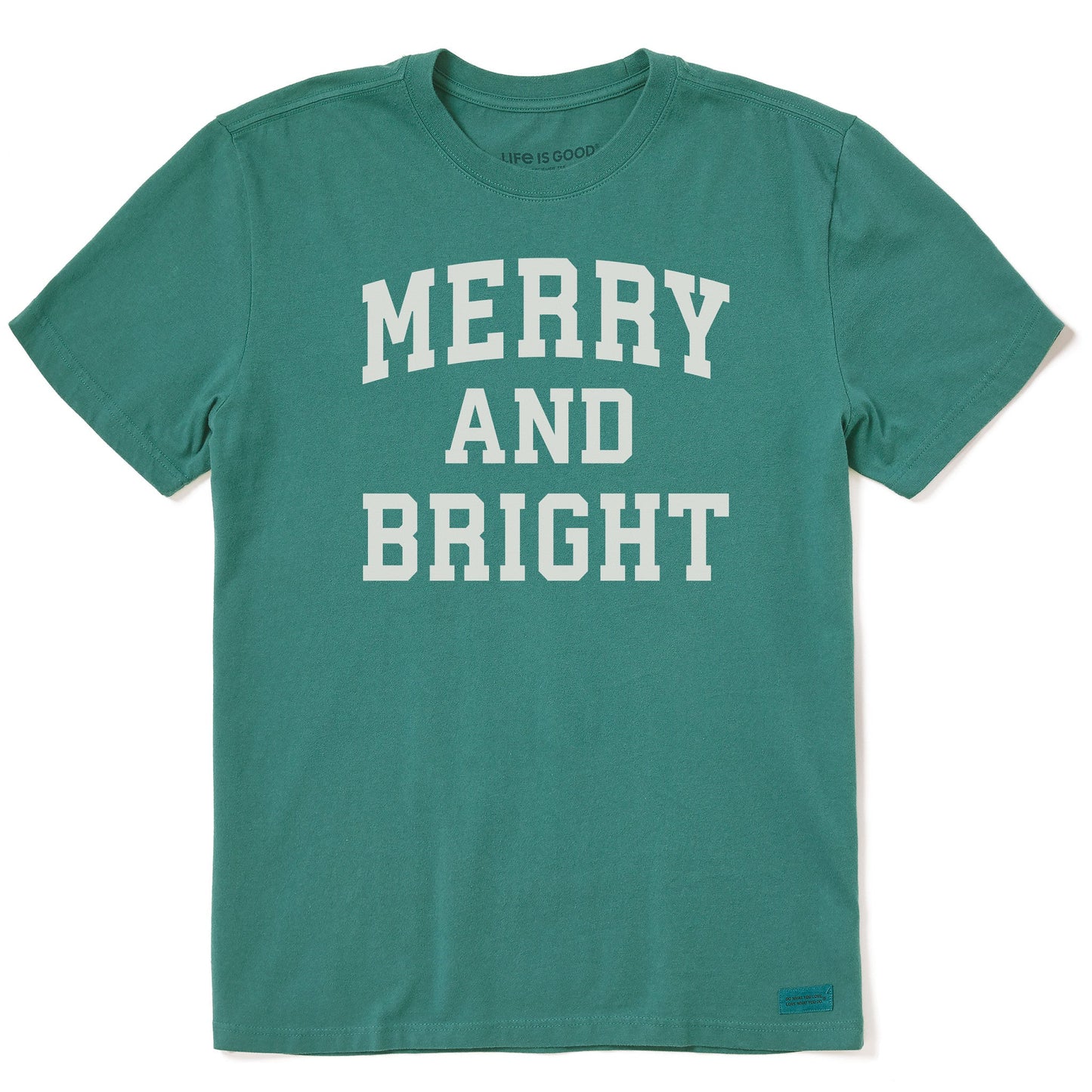 Men's Merry and Bright Arched Short Sleeve Crusher Tee