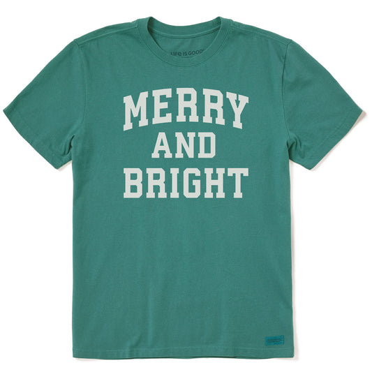 Men's Merry and Bright Arched Short Sleeve Crusher Tee