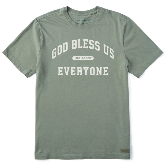 Men's God Bless Us Everyone Arch Short Sleeve Crusher Tee