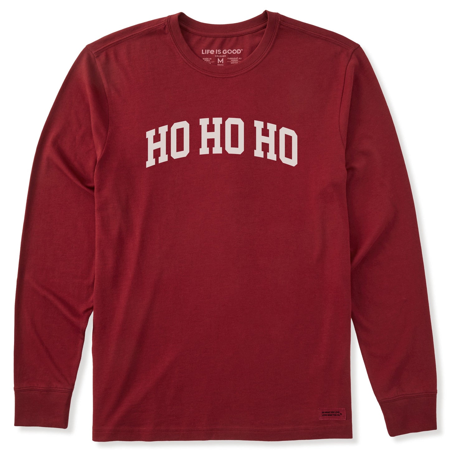 Men's HO HO HO Arch Long Sleeve Crusher Tee