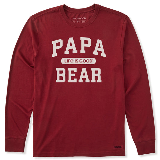 Men's Papa Bear Arch Long Sleeve Crusher Tee