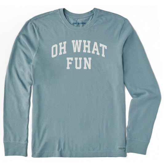 Men's Oh What Fun Arch Long Sleeve Crusher Tee