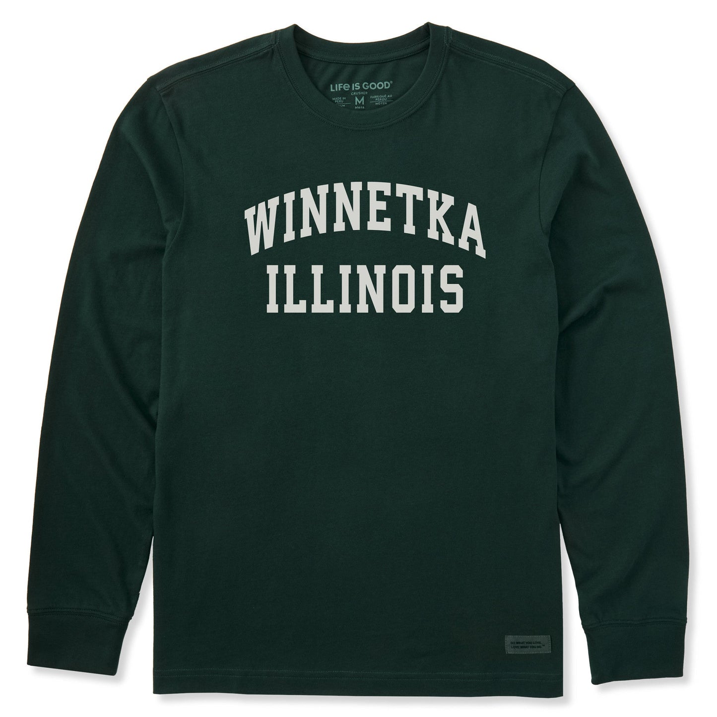 Men's Winnetka Illinois Arch Long Sleeve Crusher Tee