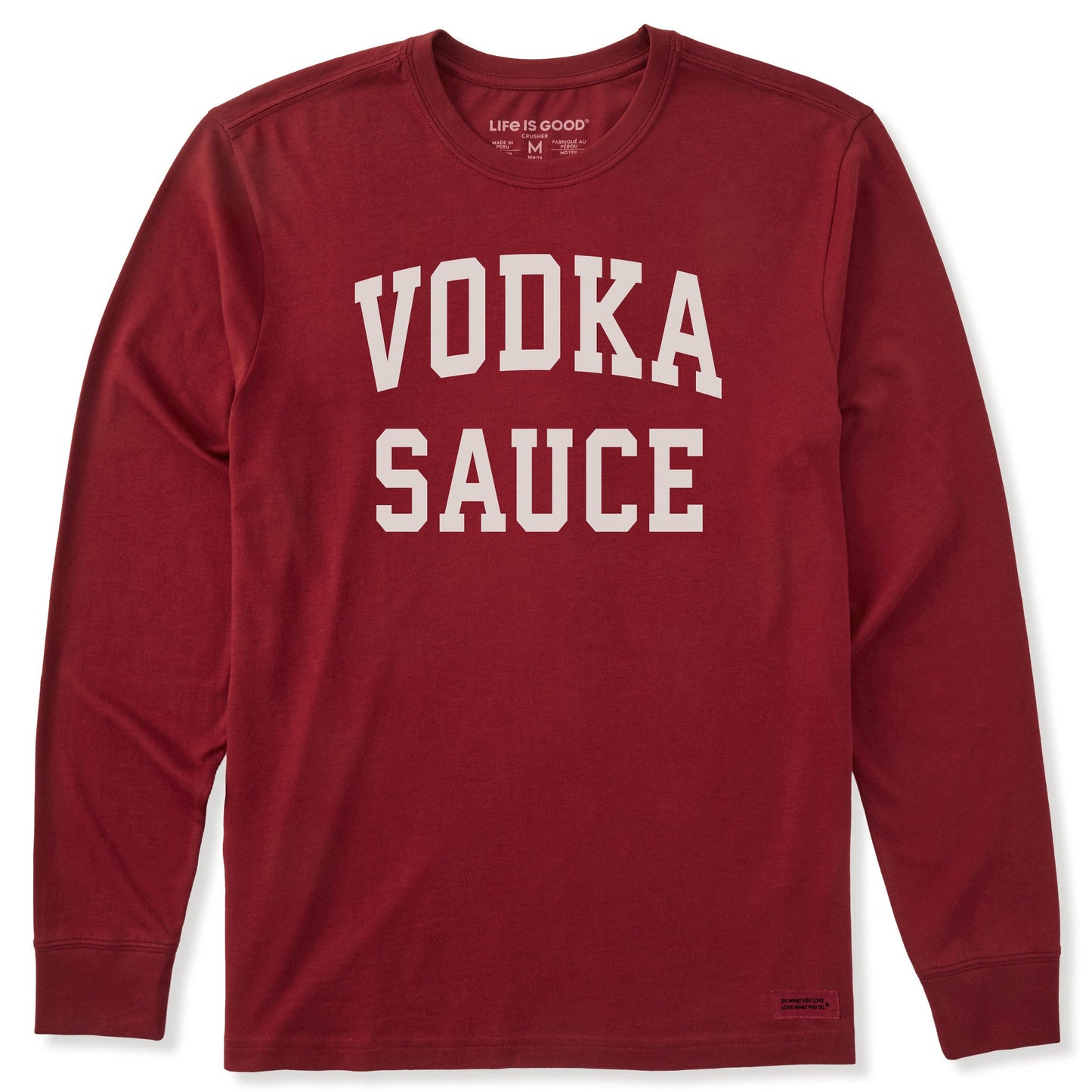 Men's Vodka Sauce Arched Long Sleeve Crusher Tee