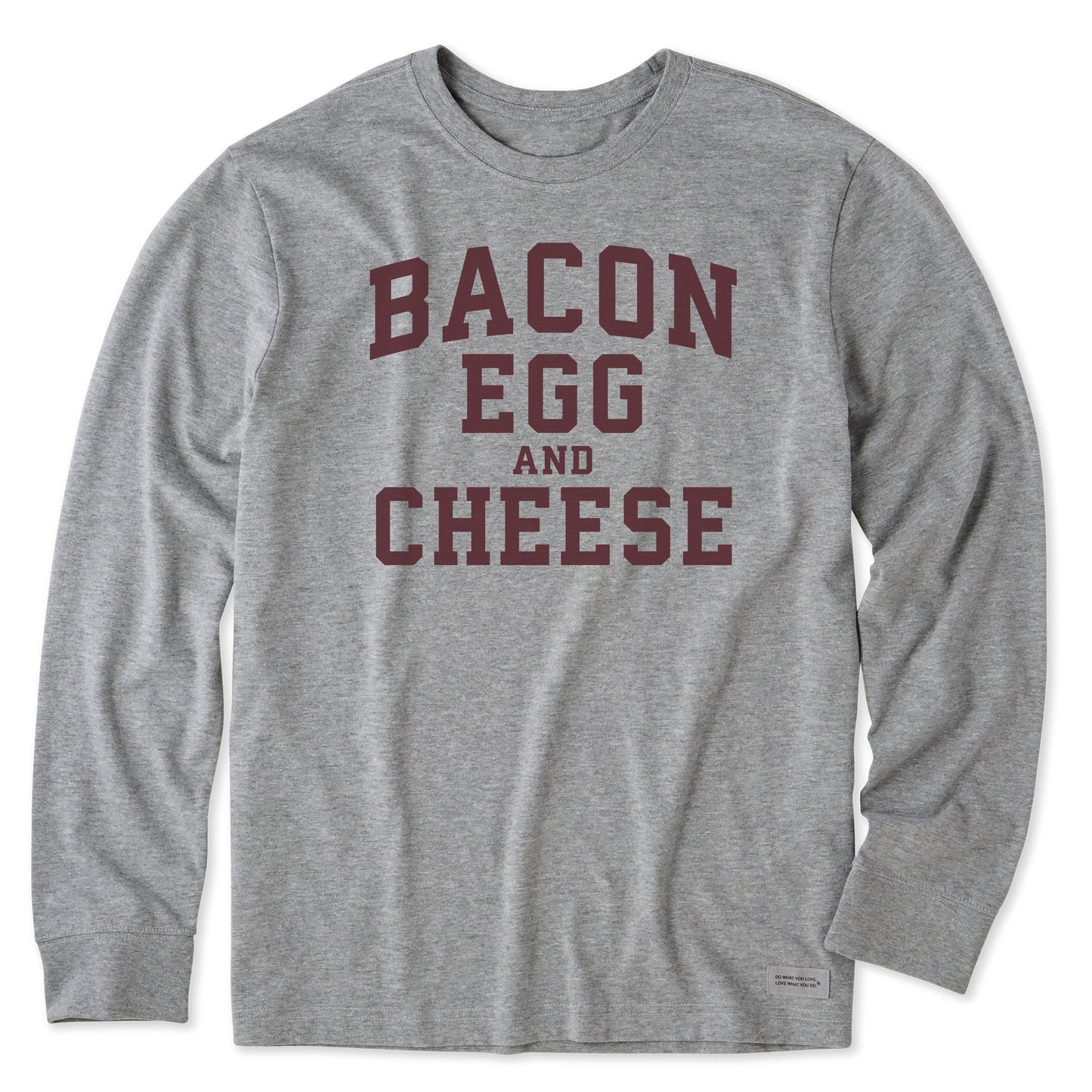 Men's Bacon Egg and Cheese Arch Long Sleeve Crusher Tee