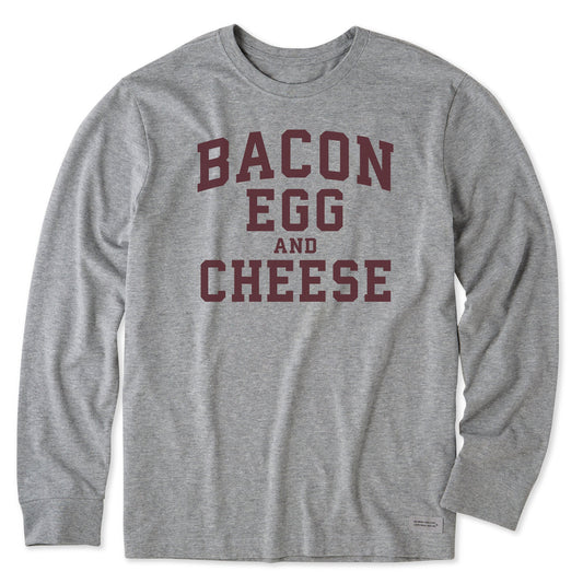 Men's Bacon Egg and Cheese Arch Long Sleeve Crusher Tee