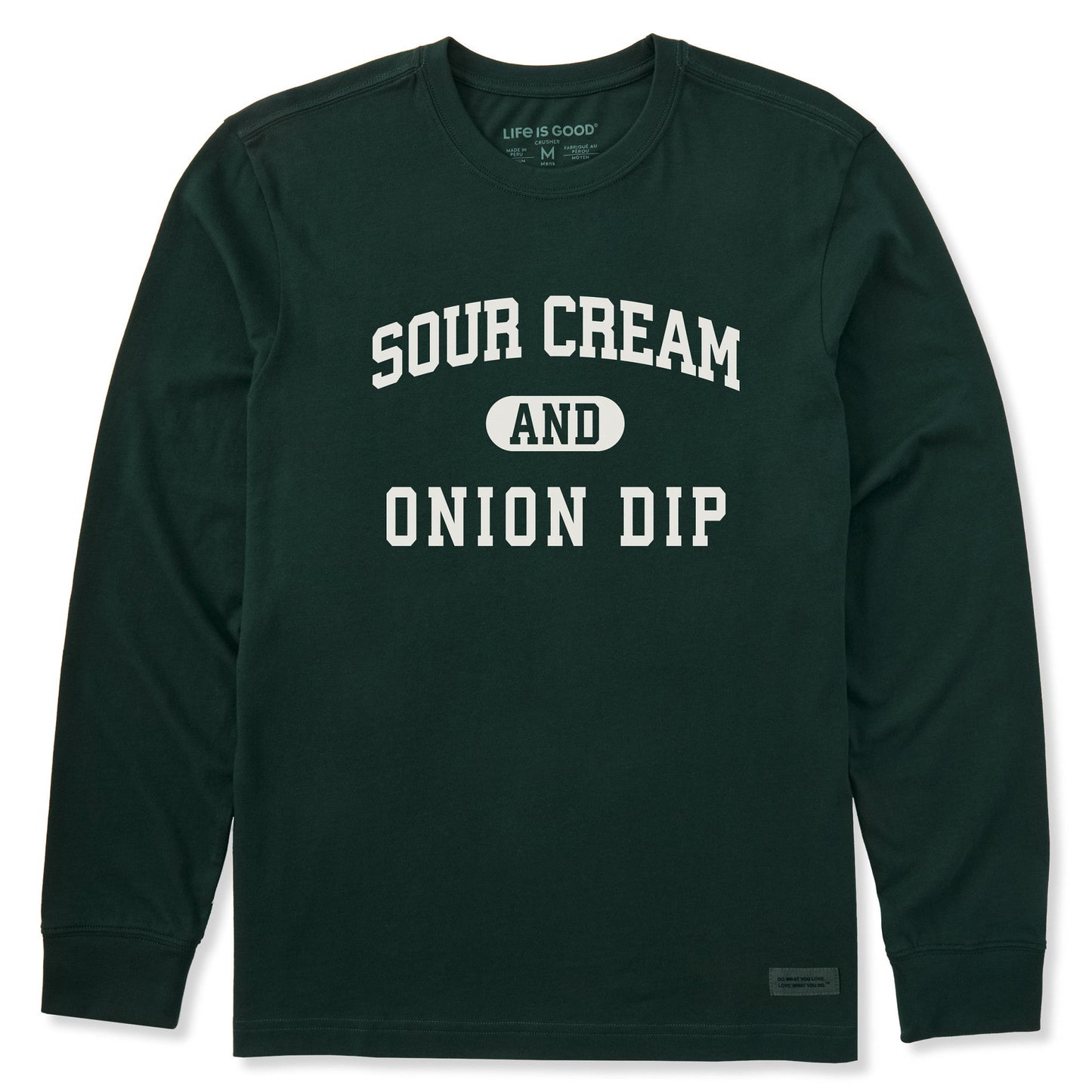 Men's Sour Cream and Onion Dip Arch Long Sleeve Crusher Tee