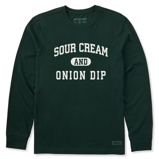 Men's Sour Cream and Onion Dip Arch Long Sleeve Crusher Tee