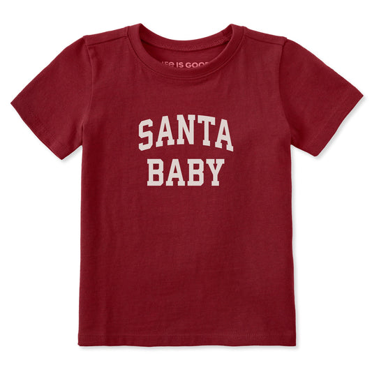 Toddler Santa Baby Arch Short Sleeve Crusher Tee