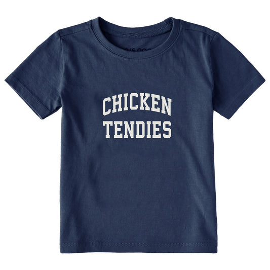 Toddler Chicken Tendies Arch Short Sleeve Crusher Tee