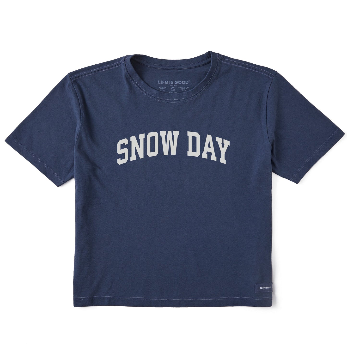 Women's Snow Day Arch Short Sleeve Crusher Boxy Tee