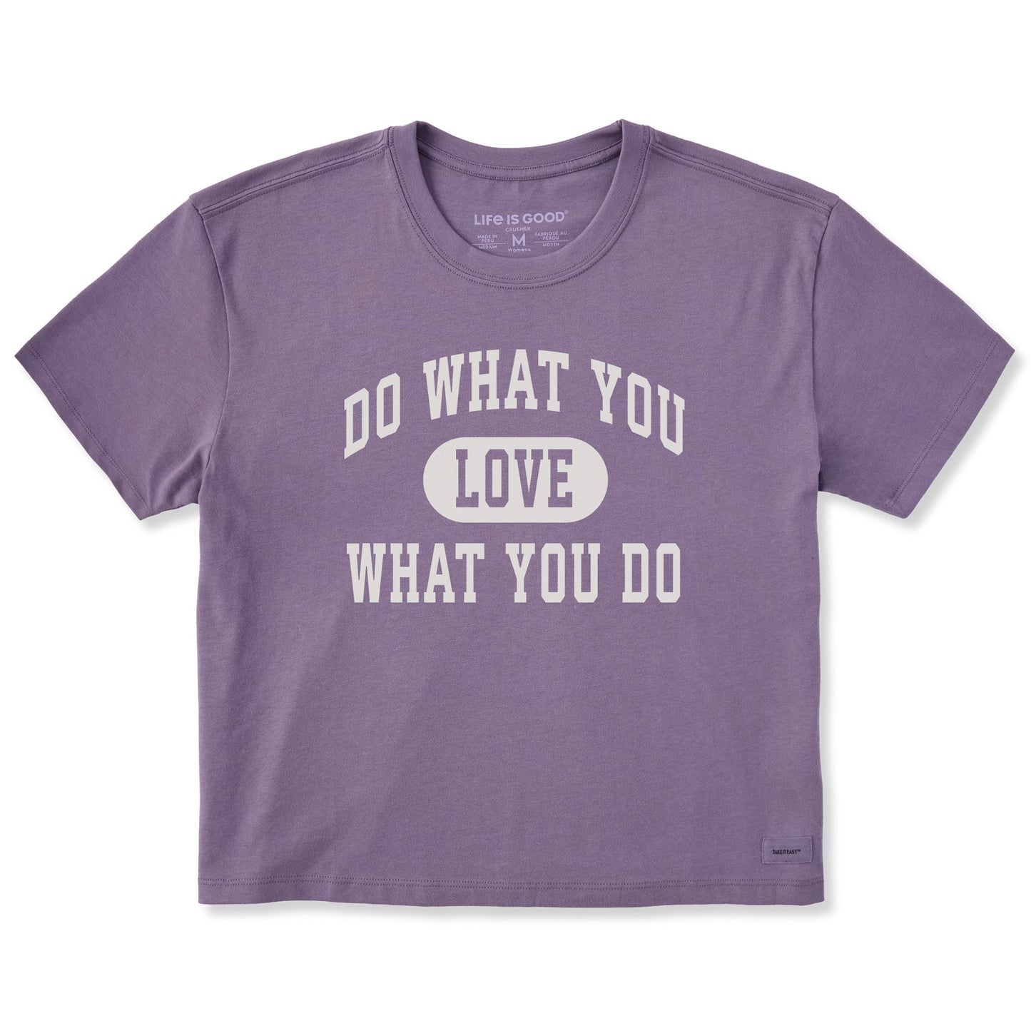 Women's Do What You Love Arch Short Sleeve Crusher Boxy Tee