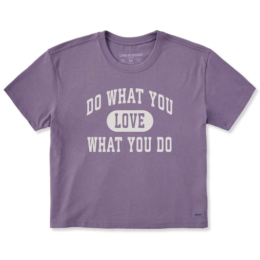 Women's Do What You Love Arch Short Sleeve Crusher Boxy Tee